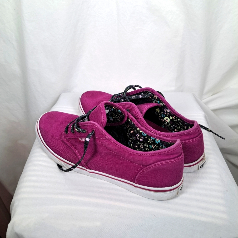 Vans Women's Pink Canvas Sneakers Floral Print